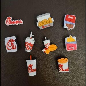 10 Brand New sets Chick-Fil-A shoe charms for shoes NEW